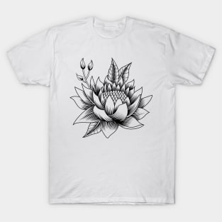 Lotus flower abstract T-Shirt